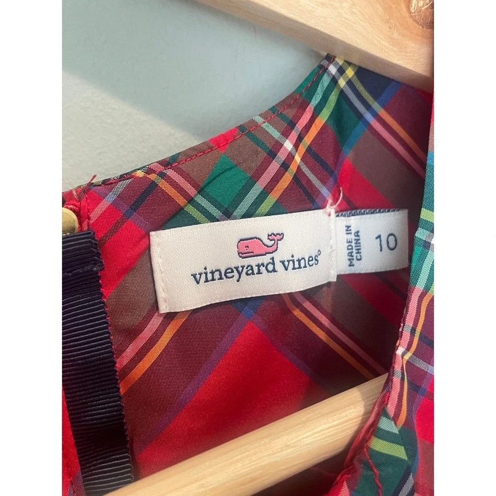 Vineyard Vines‎ Girls Plaid Dress- Size 10